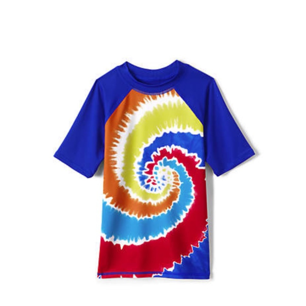 NWT Lands End toddler SPF rash guard swim shirt
